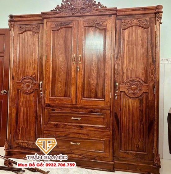 Trần Gia Mộc - Thu Mua Tủ Quần Áo Cũ Gỗ Cẩm Lai, Gỗ Gõ Mật, Gỗ Hương, Gỗ Trắc Tận Nơi Giá Cao