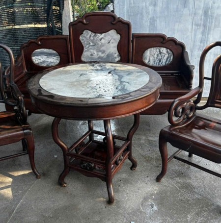 Bộ Bàn Ghế Tàu Xưa Gỗ Cẩm Lai Thanh Lý 