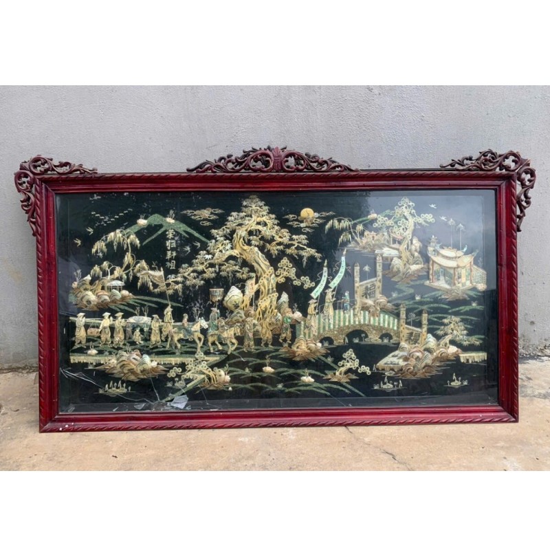 Bức Tranh Được Cẩn Ốc Và Trai Thanh Lý Giá Rẻ 