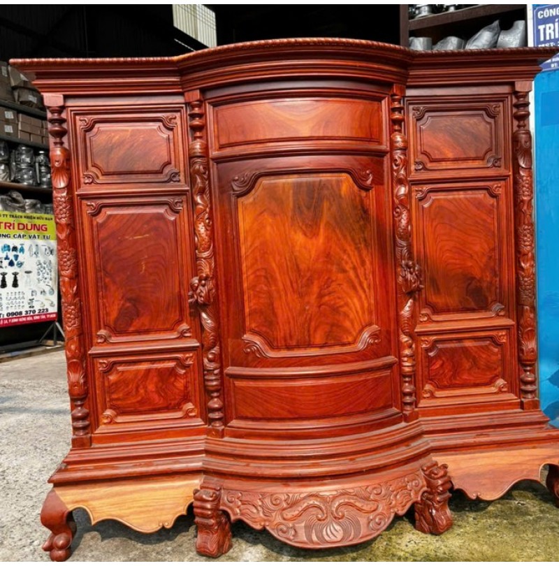 Tủ Thờ Gỗ Đỏ Nam Phi - Thu Mua Tủ Thờ Gỗ Cũ Quận 11 