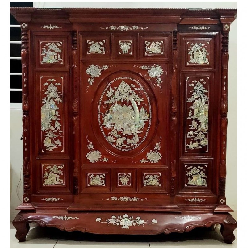 Tủ Thờ Gỗ Xà Cừ Khảm Trai Cực Đẹp