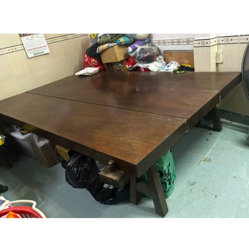 Ván Ngựa Gỗ Đỏ Xưa Nguyên Khối Dày 9 Phân 